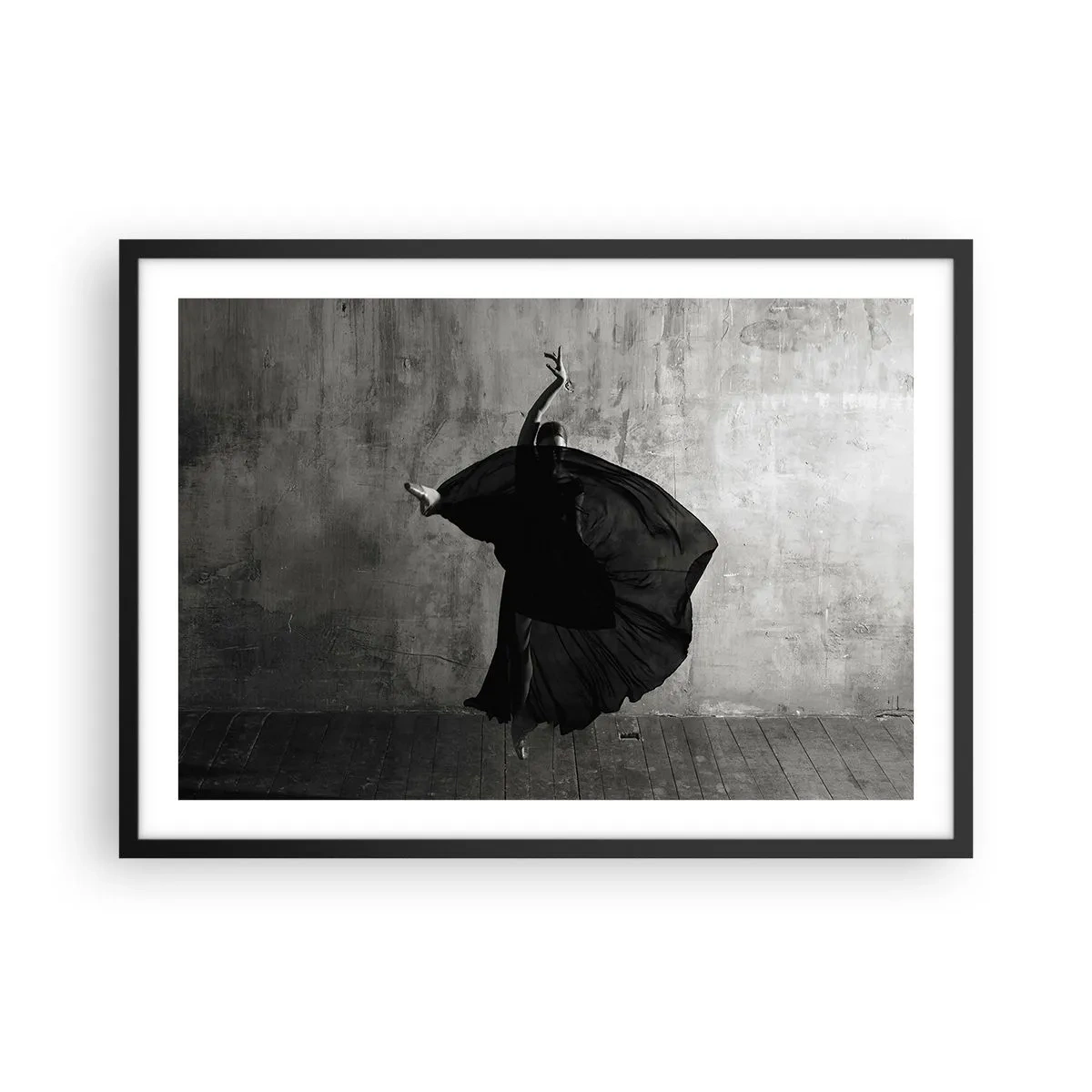 Plakat i sort ramme - Passioneret bælte - 70x50 cm