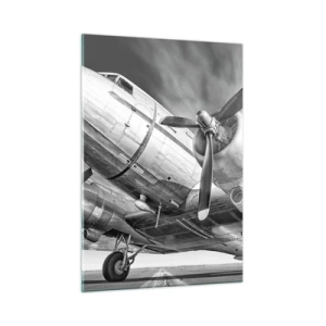 Billede på glas - Altid klar til at flyve - 50x70 cm