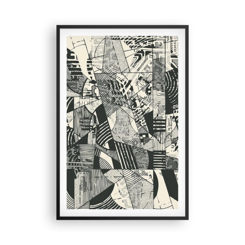 Plakat i sort ramme - Nutidens dynamik - 61x91 cm