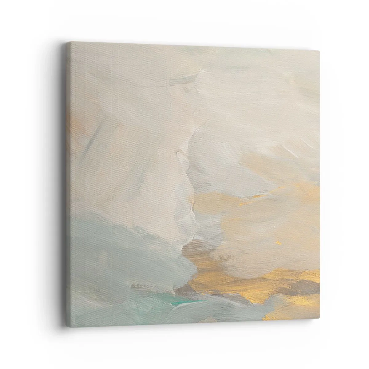 Lærredstryk - Billede på lærred - Abstraktion - blidhedens land - 40x40 cm