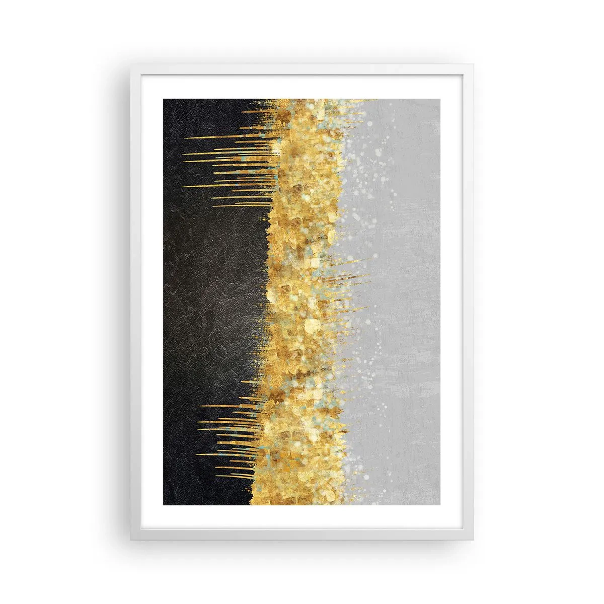Plakat i hvid ramme - Indad og opad - 50x70 cm