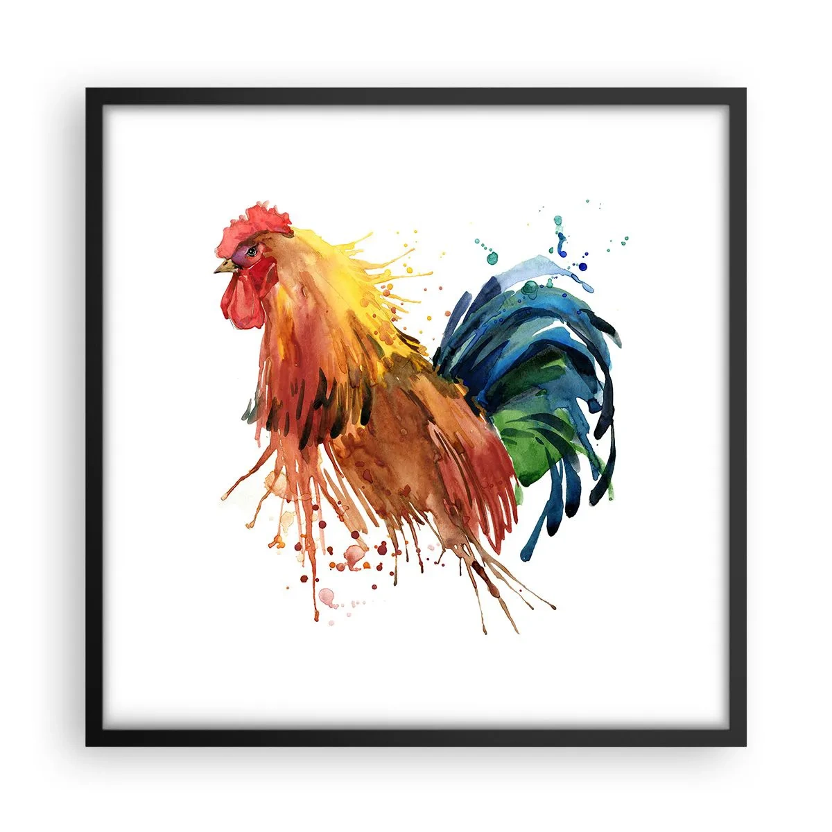 Plakat i sort ramme - Kongelig kappe, kongelig stolthed - 50x50 cm