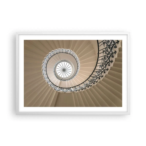 Plakat i hvid ramme - I midten af en skal - 70x50 cm