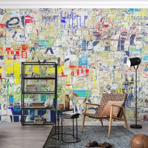 Fototapet på mål Premium Canvas - Simpelthen en fryd for øjet - Graffiti, Vægmaleri, Ungdom