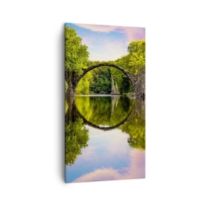 Lærredstryk - Billede på lærred - På mødet mellem to verdener - 45x80 cm