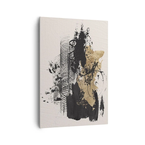 Lærredstryk - Billede på lærred - Komposition med lidenskab - 70x100 cm