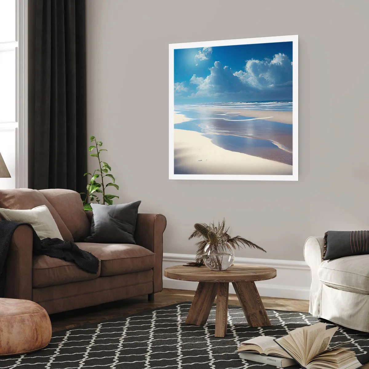 Plakat - Ferie i paradis - 50x50 cm