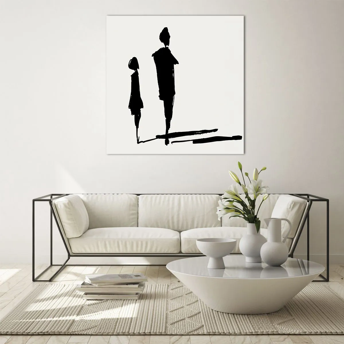 Billede på glas - Sikkert sammen? - 40x40 cm