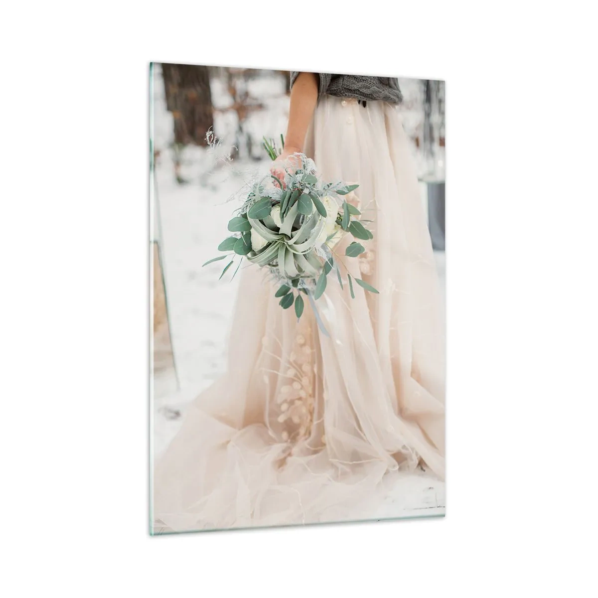 Billede på glas - Og de levede lykkeligt til deres dages ende - 50x70 cm