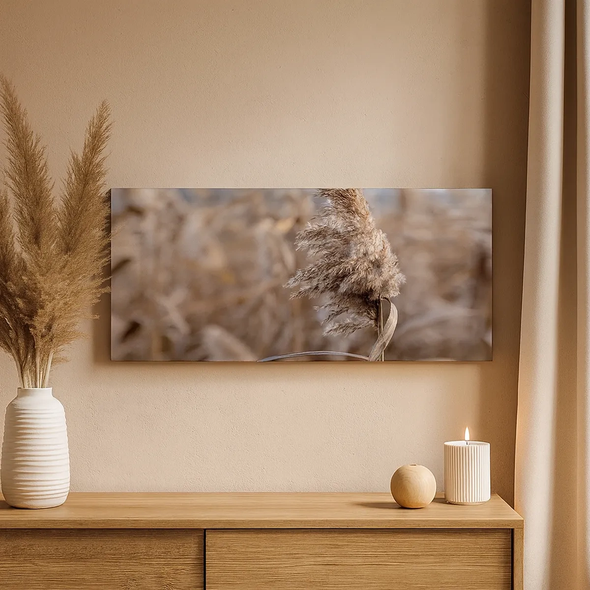 Lærredstryk - Billede på lærred - Tid til at flyve væk med vinden - 30x30 cm