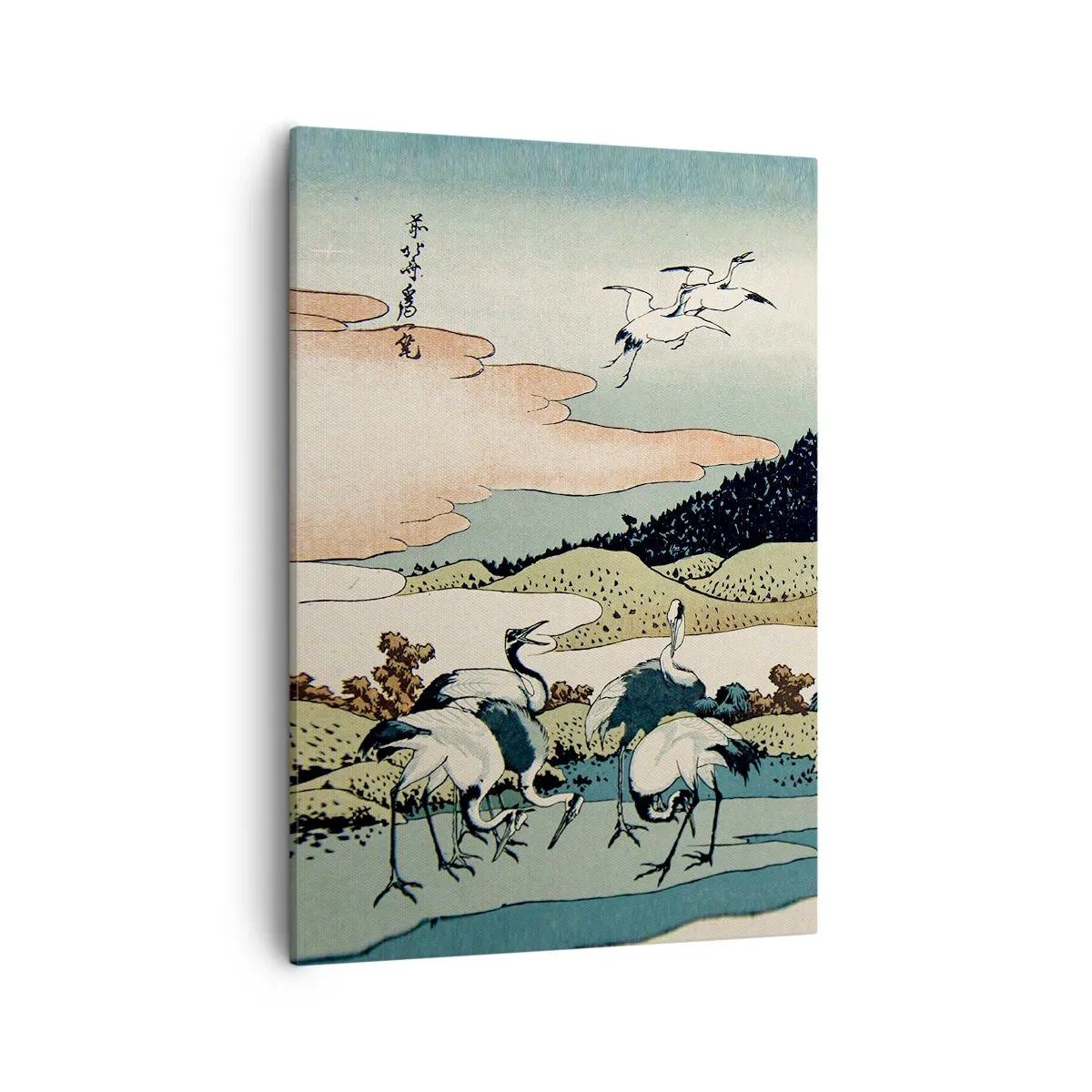 Lærredstryk - Billede på lærred - I japansk ånd - 50x70 cm