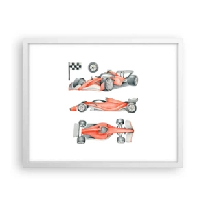 Plakat i hvid ramme - At indhente en drøm - 50x40 cm