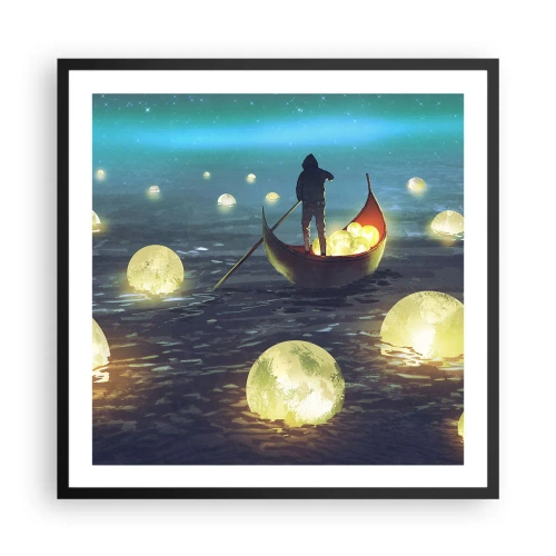 Plakat i sort ramme - Ting, som filosoffer aldrig har drømt om - 60x60 cm