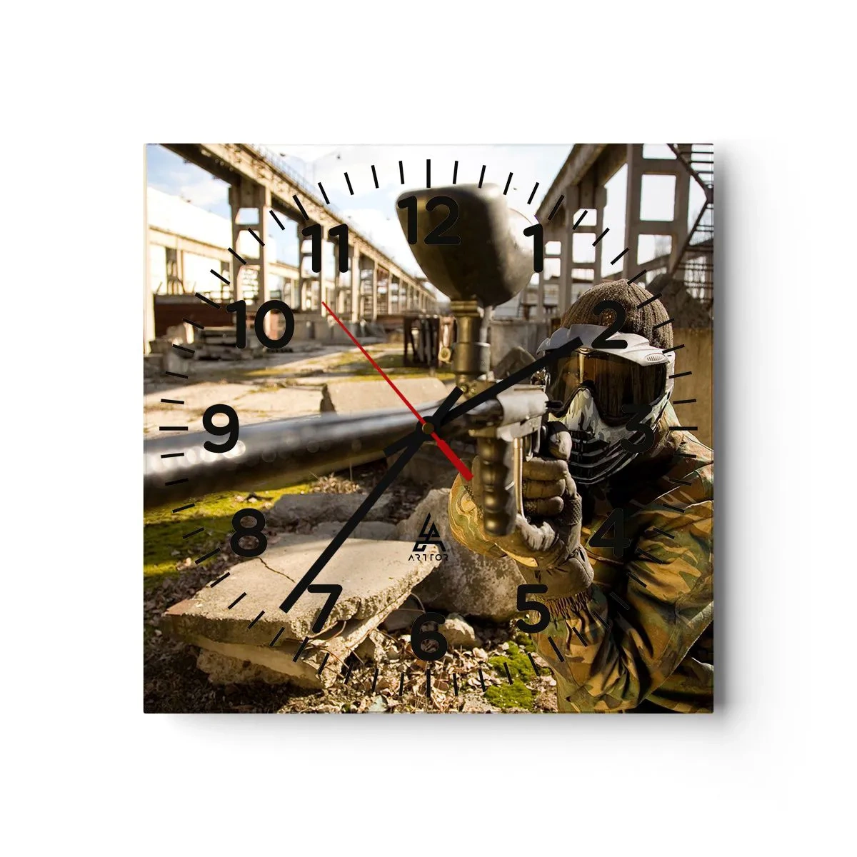 Vægur, Uret - Og du kan blive en helt - 40x40 cm