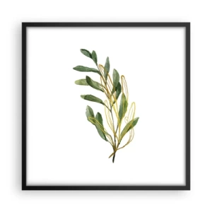 Plakat i sort ramme - Alt, hvad der er godt - 50x50 cm