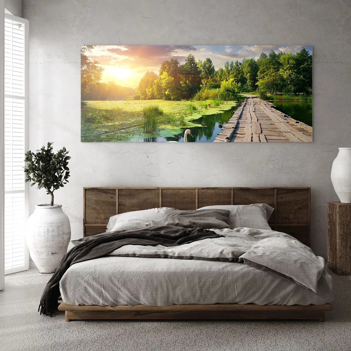 Billede på glas - Sommer, sommer overalt - 140x50 cm