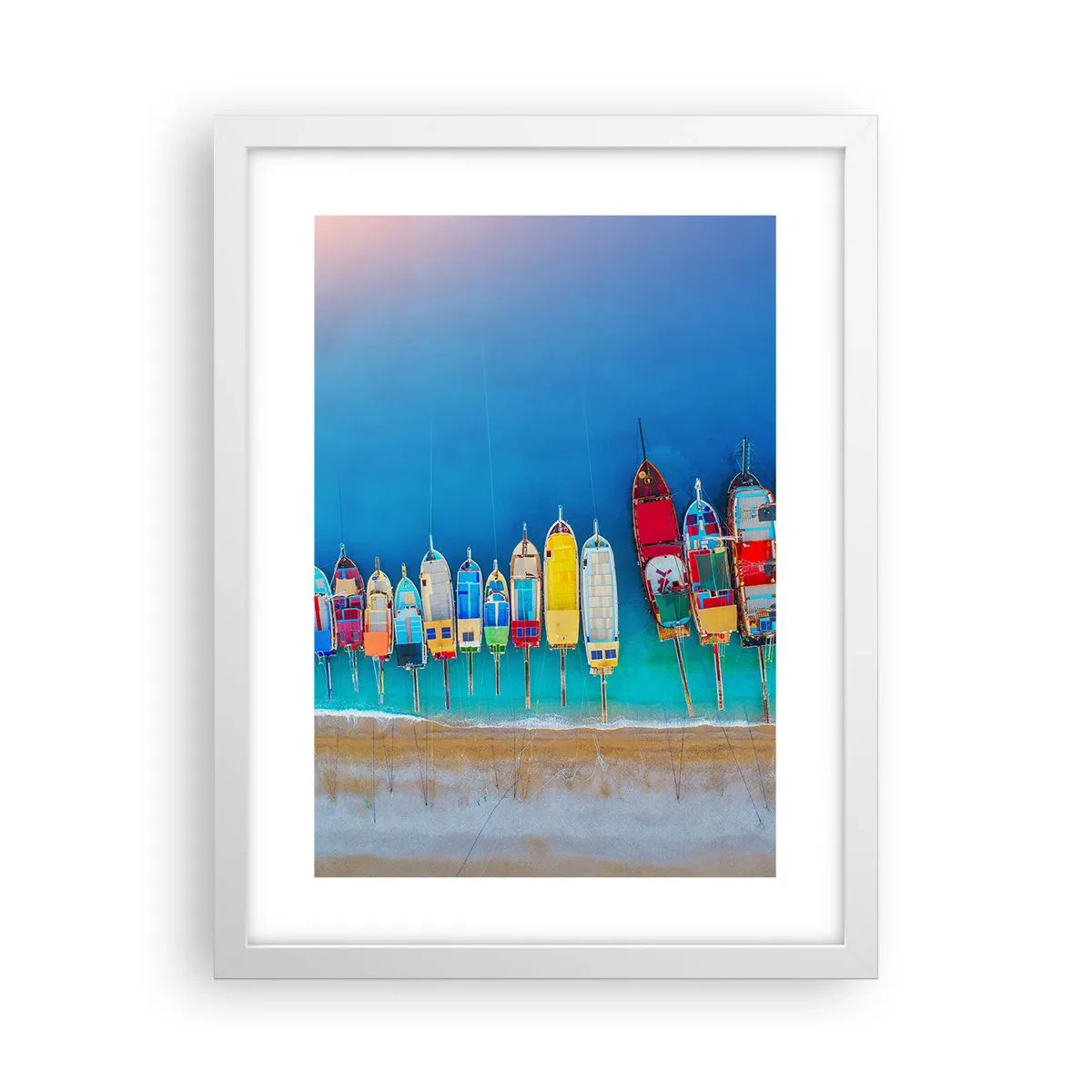 Plakat i hvid ramme - Fra et fugleperspektiv - 30x40 cm