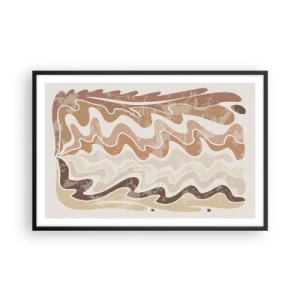 Plakat i sort ramme - God energi - gode følelser - 91x61 cm