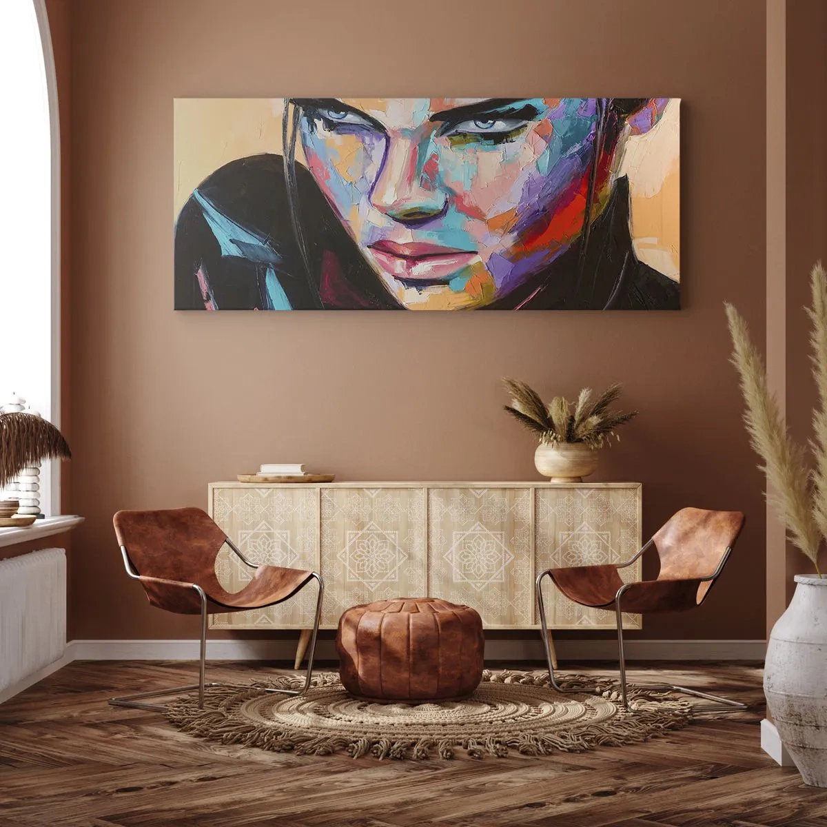 Lærredstryk - Billede på lærred - Vild i hjertet - 120x50 cm