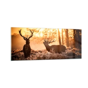 Billede på glas - En jægerdrøm - 100x40 cm