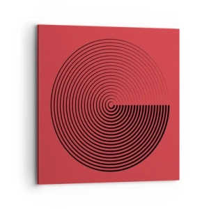 Lærredstryk - Billede på lærred - Cirkulær bevægelse - 70x70 cm