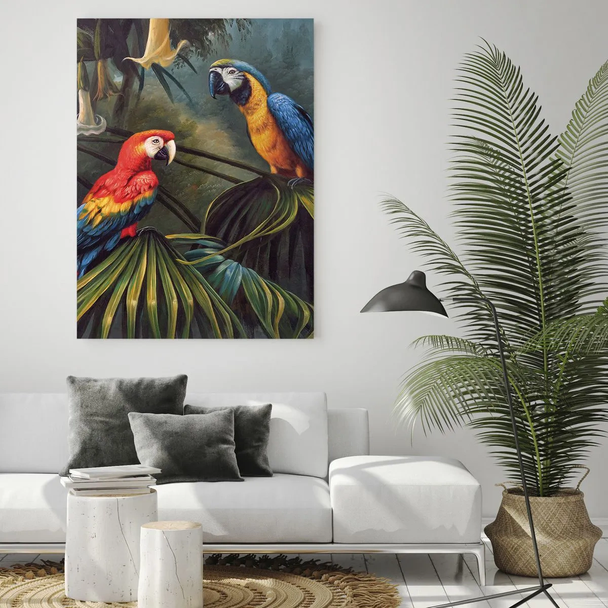 Billede på glas - Romantik i troperne - 50x70 cm