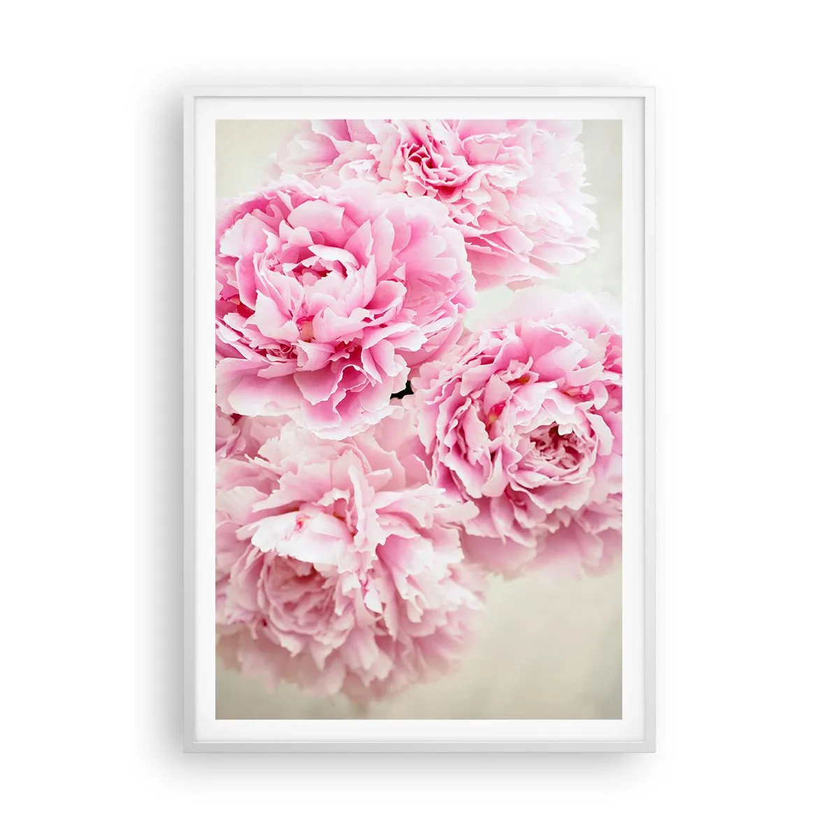 Plakat i hvid ramme - I lyserød glamour - 70x100 cm
