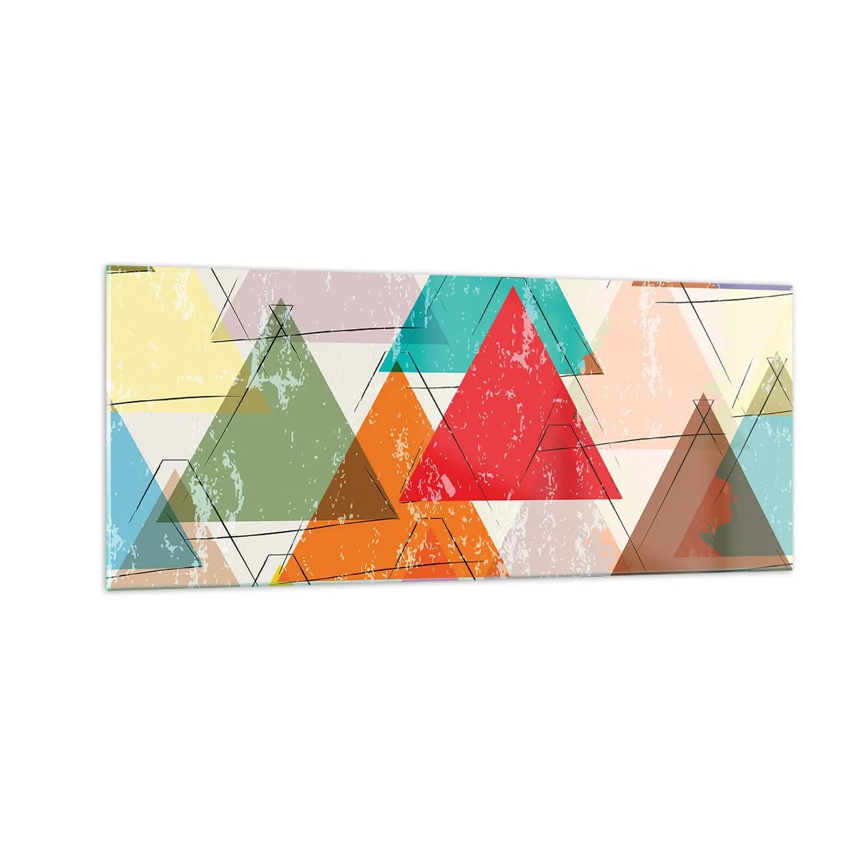 Billede på glas - Tre og tre - 100x40 cm