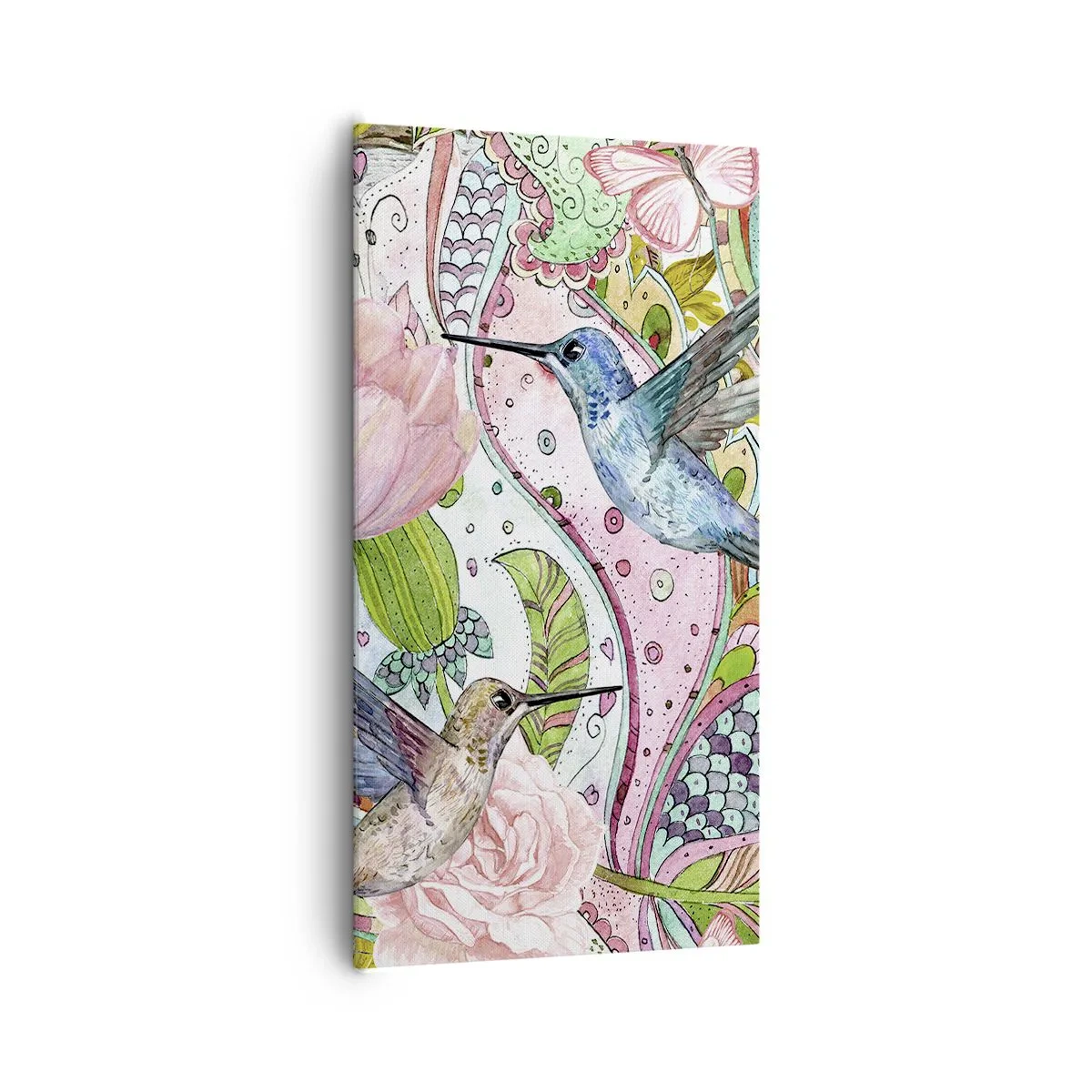 Lærredstryk - Billede på lærred - Forviklet i vinstokkene - 65x120 cm