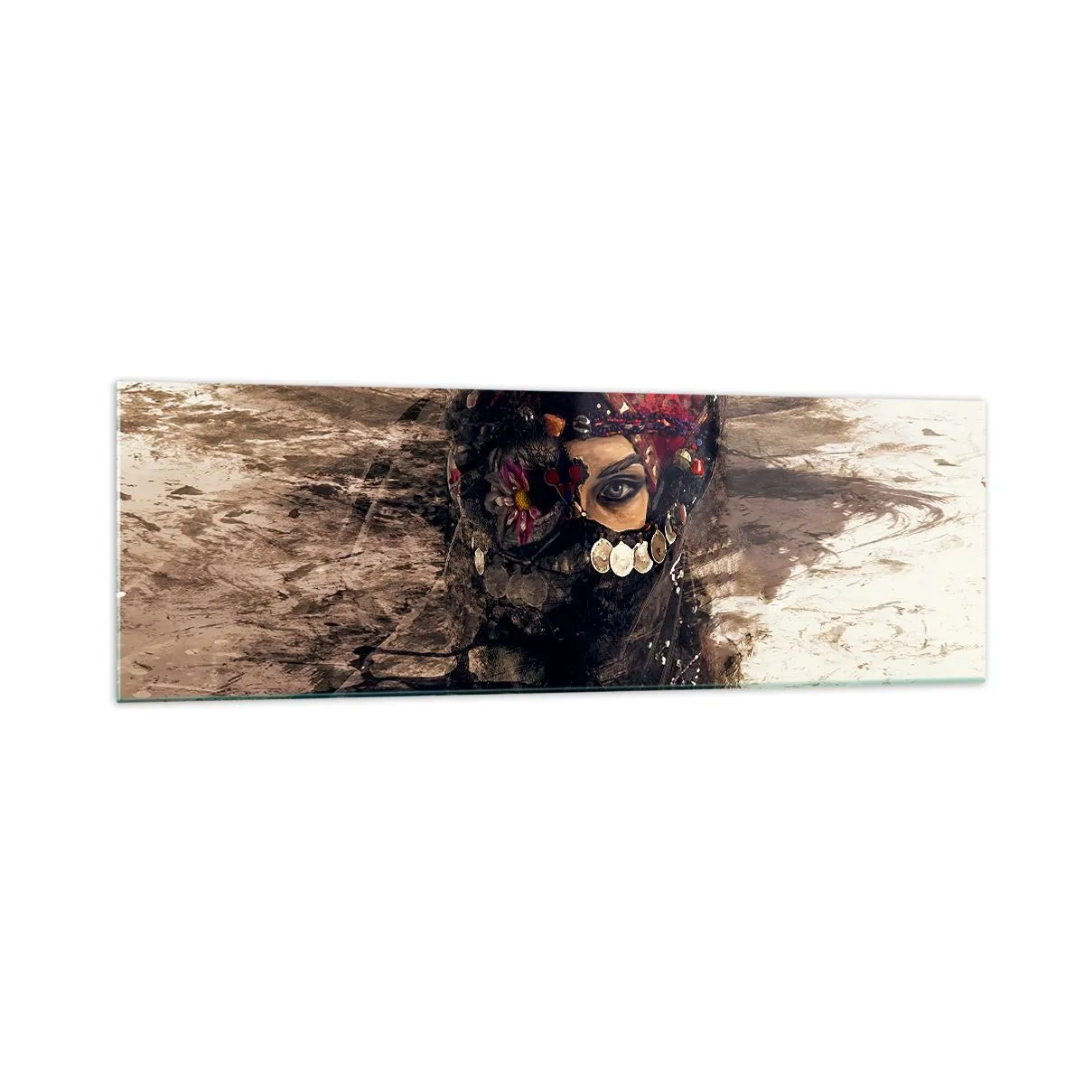 Billede på glas - Foruroligende for at sige det mildt - 160x50 cm