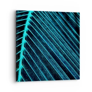 Lærredstryk - Billede på lærred - Tekstur af grønt - 30x30 cm