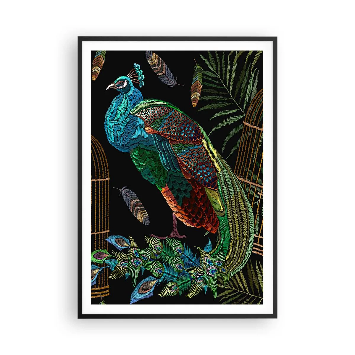 Plakat i sort ramme - I kongelige gevandter - 70x100 cm