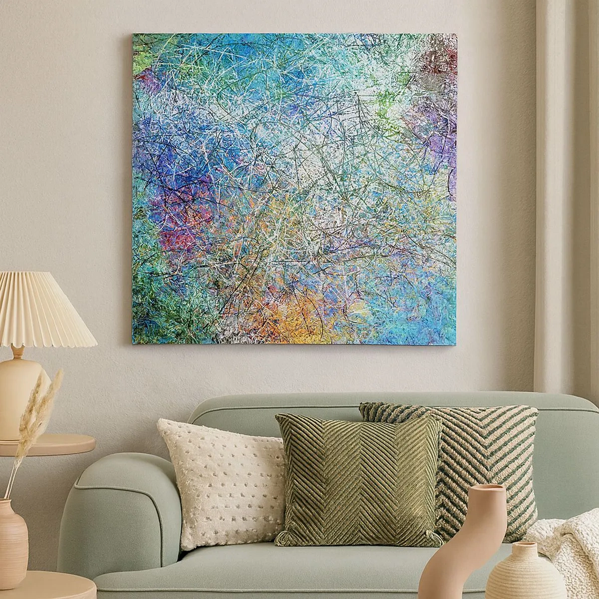 Lærredstryk - Billede på lærred - Så enkelt er det ikke - 30x30 cm