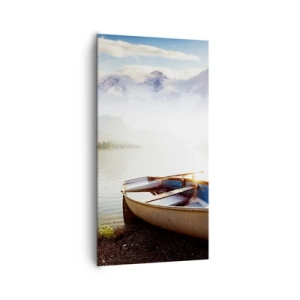 Lærredstryk - Billede på lærred - Over store og klare vande - 65x120 cm