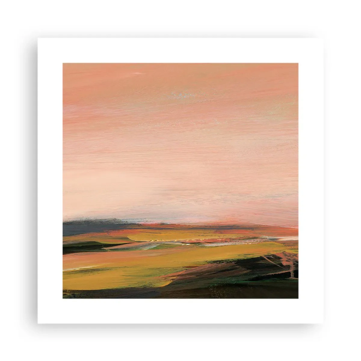 Plakat - I lyserøde toner - 40x40 cm