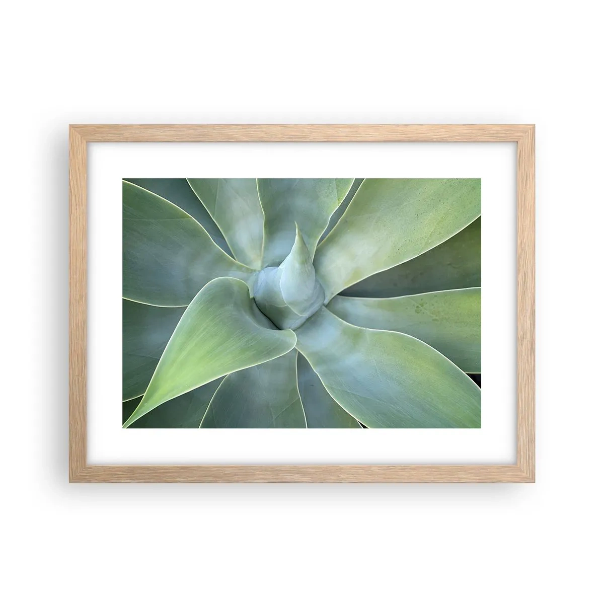 Plakat i ramme af lyst egetræ - Den grønne fødsel - 40x30 cm