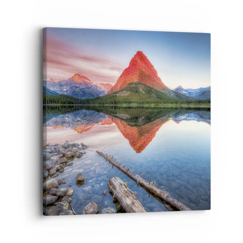 Lærredstryk - Billede på lærred - Varme og kulde - 30x30 cm