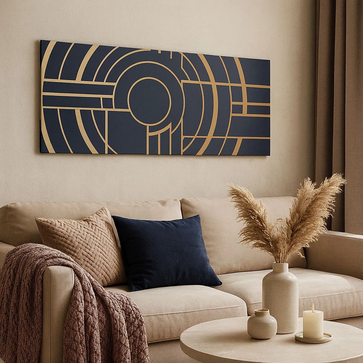 Lærredstryk - Billede på lærred - At vende tingene på hovedet - 100x40 cm