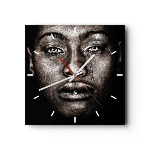 Vægur, Uret - Én tåre - 30x30 cm