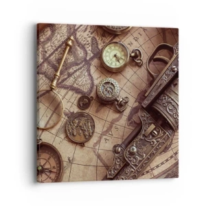 Lærredstryk - Billede på lærred - Opkald til eventyr - 40x40 cm