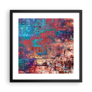 Plakat i sort ramme - Hukommelse og glemsel - 40x40 cm