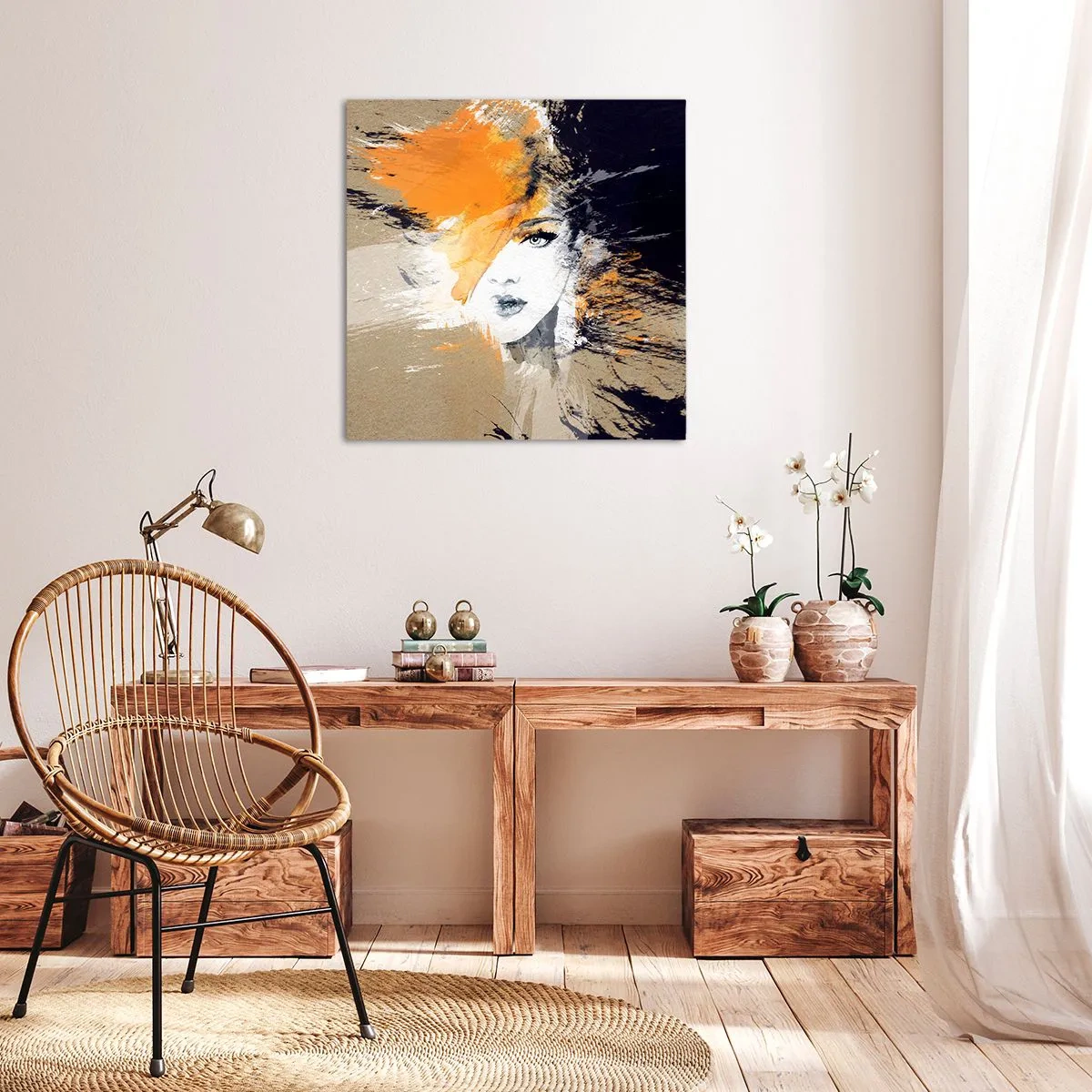 Lærredstryk - Billede på lærred - Og det bliver let - 50x50 cm