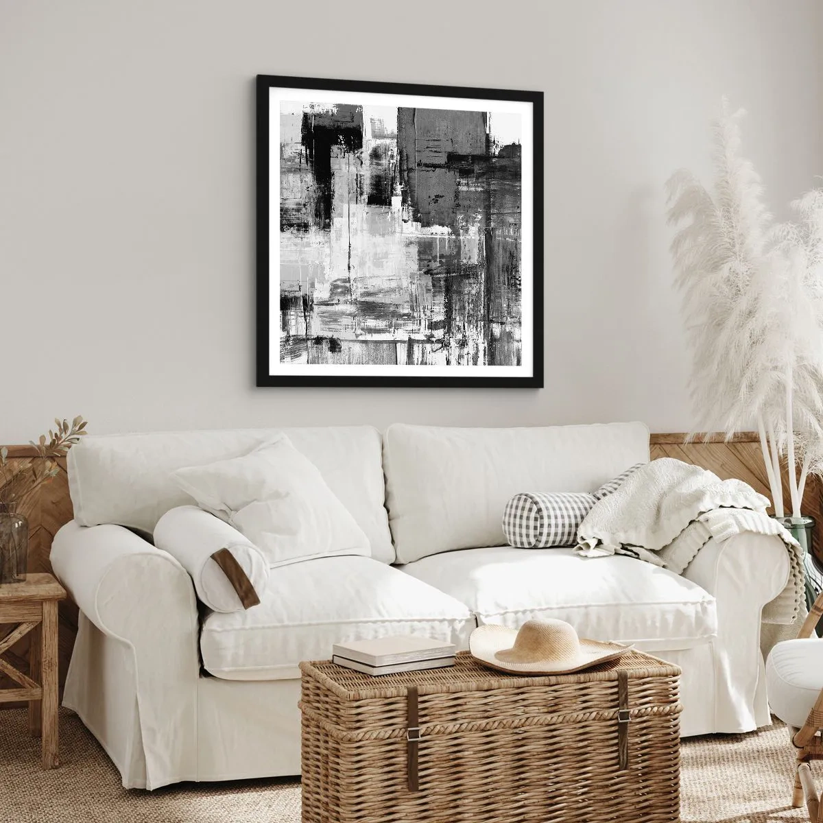 Plakat i sort ramme - Gråt er smukt - 50x50 cm