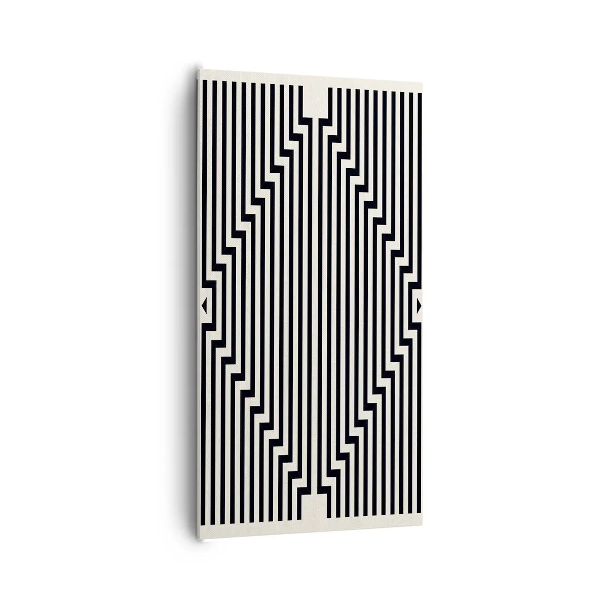 Lærredstryk - Billede på lærred - Geometrisk illusion - 65x120 cm