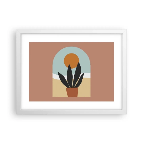 Plakat i hvid ramme - Små glæder - 40x30 cm