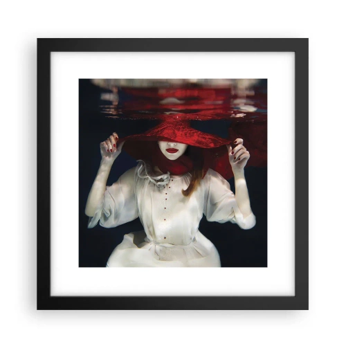 Plakat i sort ramme - Vidunderkvinden - 30x30 cm