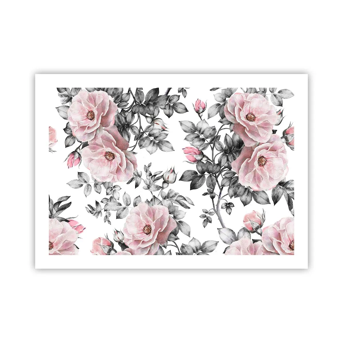 Plakat - Forsvind i rosenblomsterne - 70x50 cm