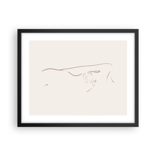 Plakat i sort ramme - Begærets form - 50x40 cm