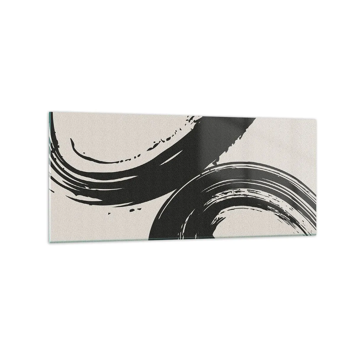 Billede på glas - Fejende og cirkulær - 120x50 cm