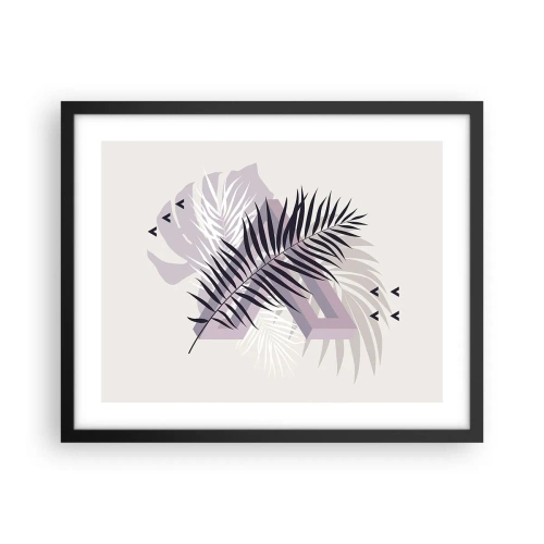 Plakat i sort ramme - Skygge af en skygge - 50x40 cm